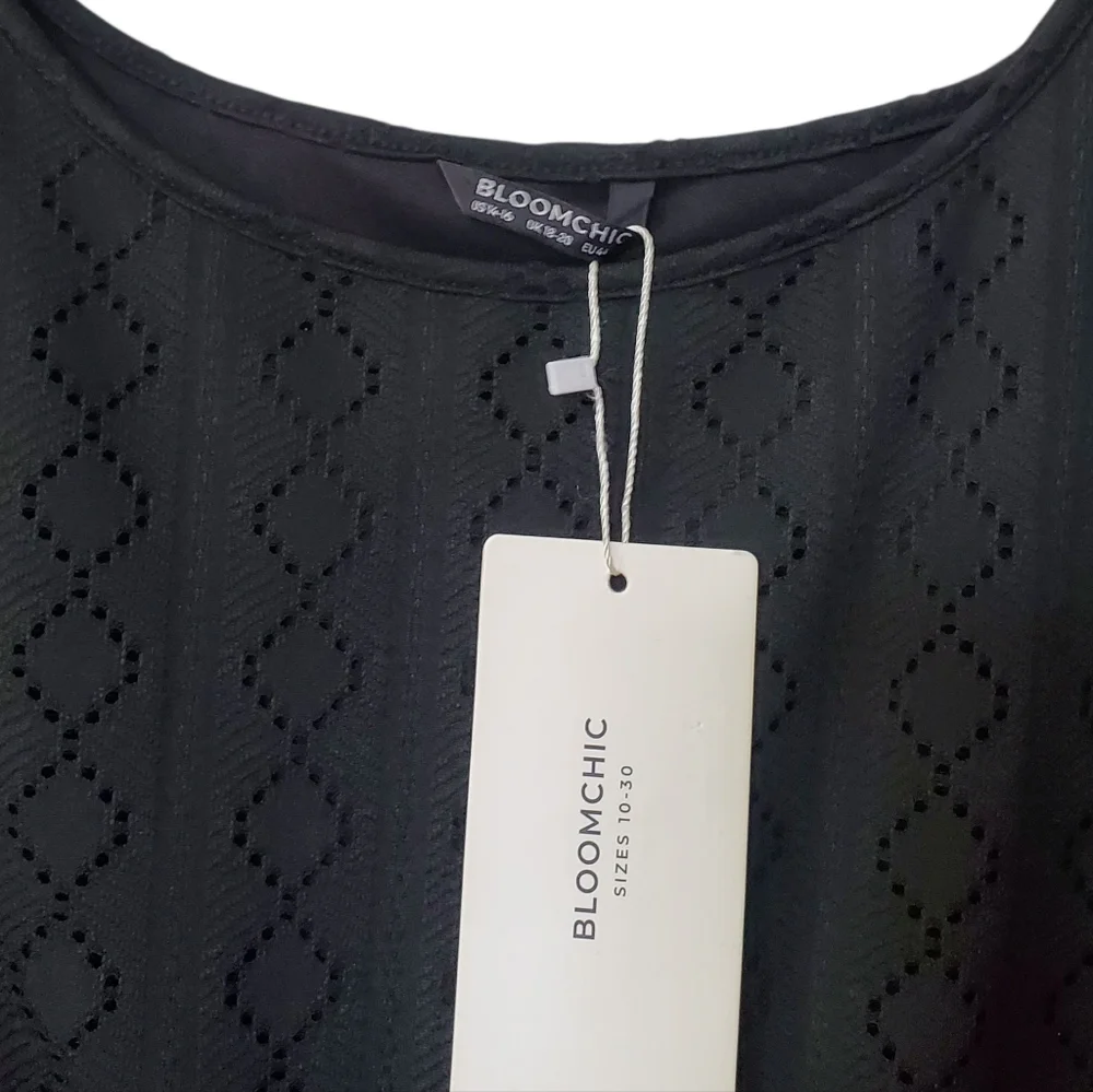 NWT BloomChic Classic Black Mini Dress Size US 14-16